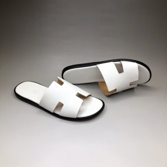 HERMES 에르메스 이즈미르 슬리퍼 H형 디테일 디자인 Izmir sandal 화이트