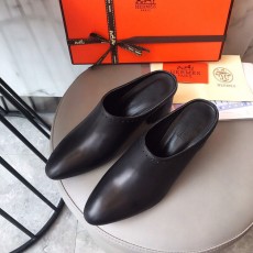 HERMES 에르메스 트로트 뮬 블랙 H191096Z E9370