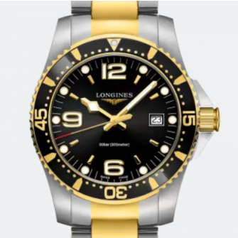 LONGINES 론진 하이드로 콘퀘스트(HydroConquest) 블랙 콤보 쿼츠