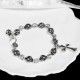 CHROME HEARTS 크롬하츠 925실버 십자가팔찌 H008