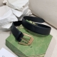 GUCCI 구찌 스퀘어 G 버클 레더 벨트 625473 0YA0G 1000