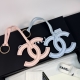 CHANEL 샤넬 CC 로고 캐비어 가죽 키링 키홀더 #17466527