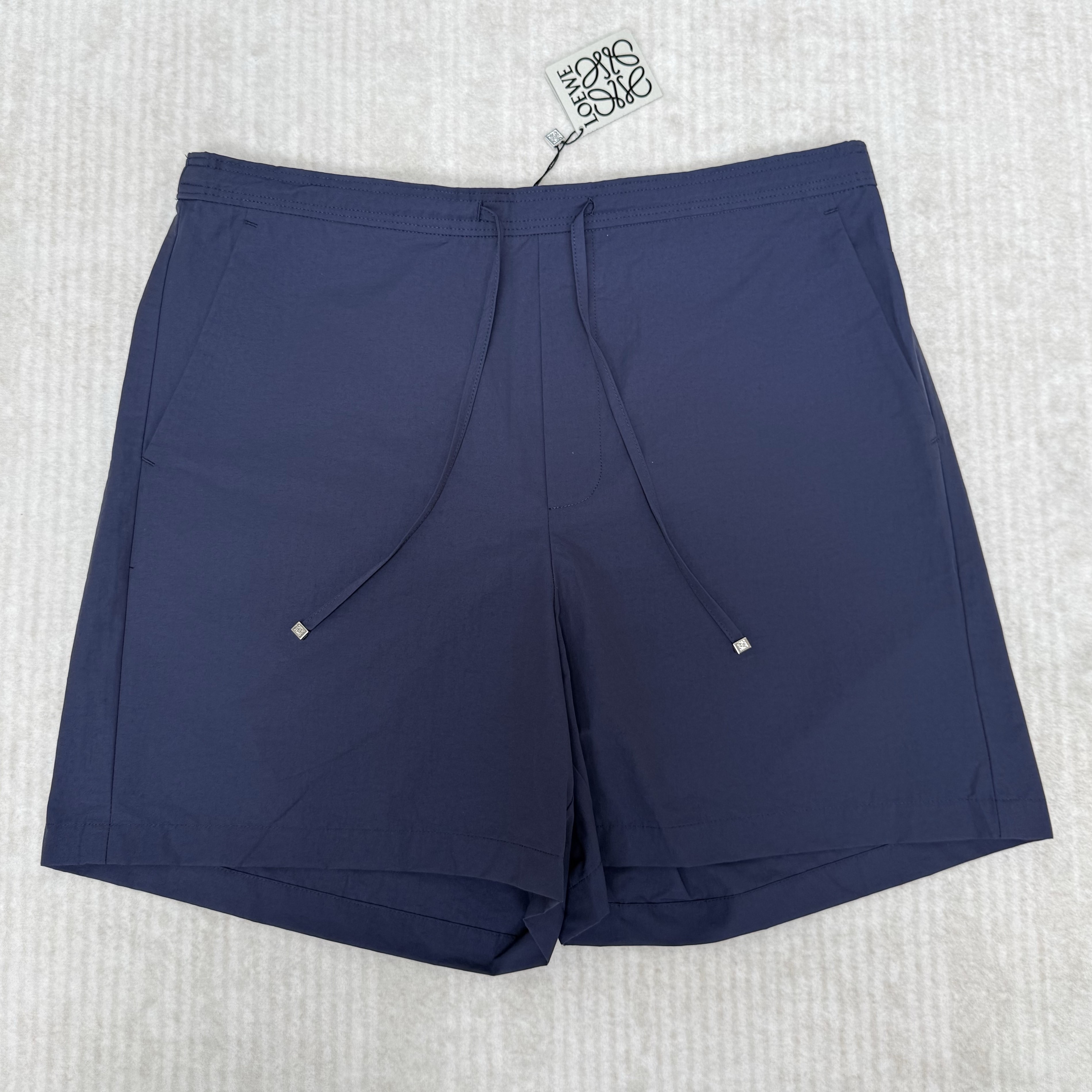 LOEWE 로에베 쇼츠 - 코튼 혼방 네이비 H616Y1AX32-5110