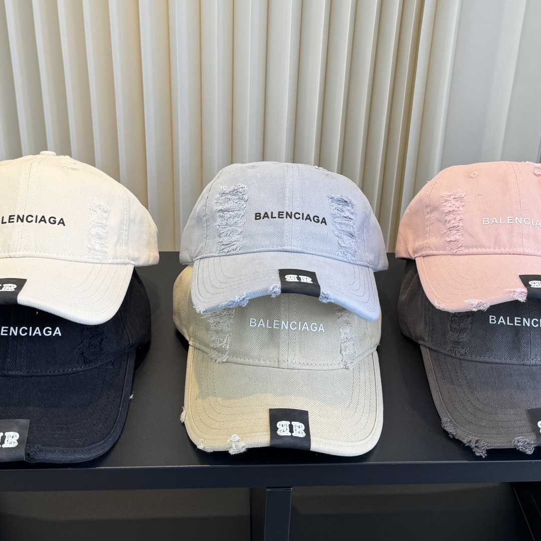 BALENCIAGA 발렌시아가 BB 레이저 디스트로이드 캡(BB Laser Destroyed Cap)