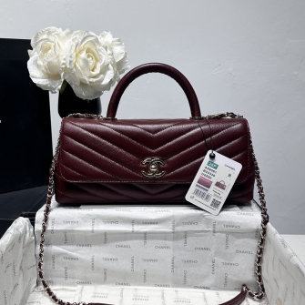 CHANEL 샤넬 26P 멕시 코코핸들 이스트웨스트 플랩백 AS6091