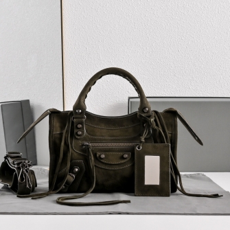 BALENCIAGA 발렌시아가 Lecity르시티 스웨이드 노루가죽 미니 XS 핸드백 (4칼러) 700940