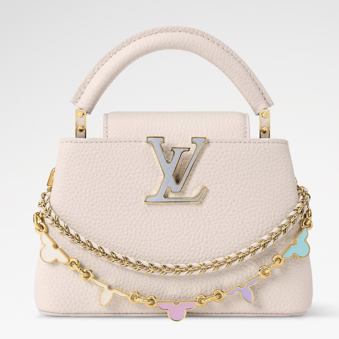 LOUIS VUITTON 루이비통 카푸신 BB 플라워체인 토트백 M2A362